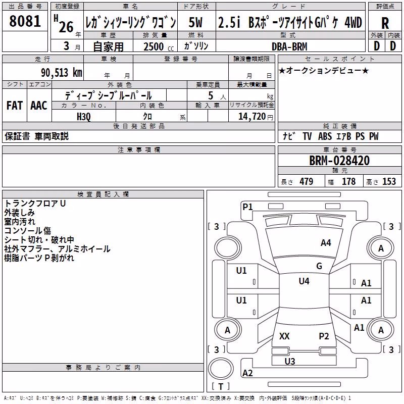 SUBARU LEGACY