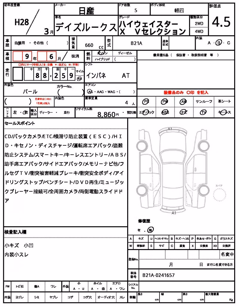 NISSAN DAYZ ROOX