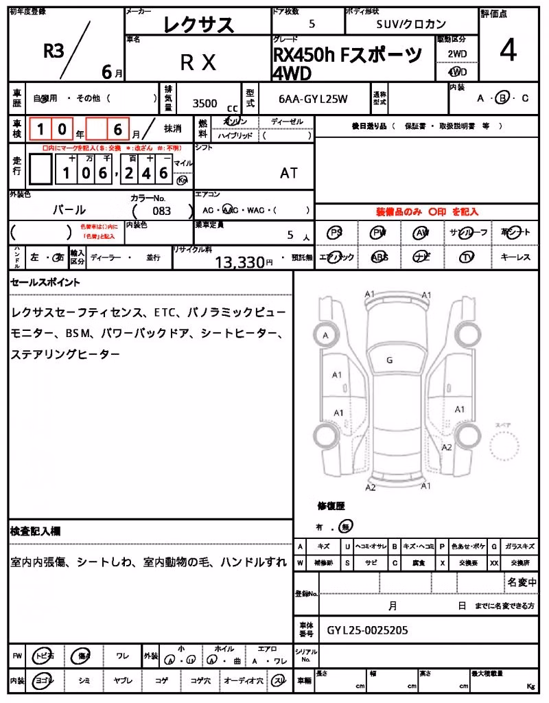 LEXUS RX450H