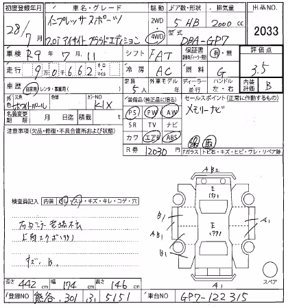 SUBARU XV