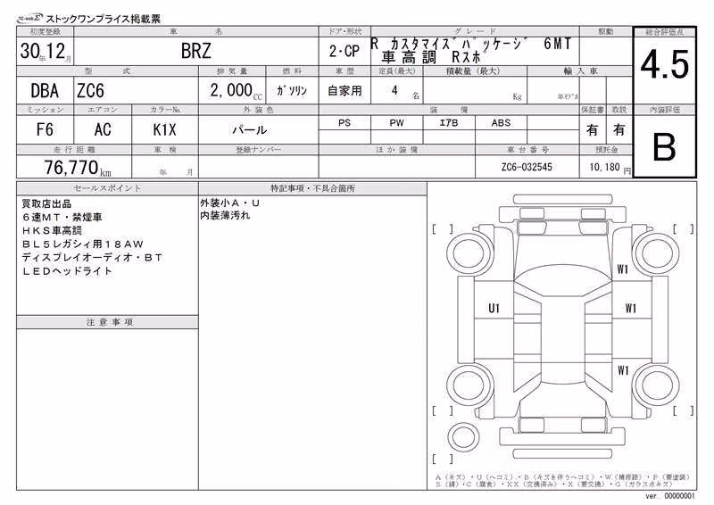 SUBARU BRZ