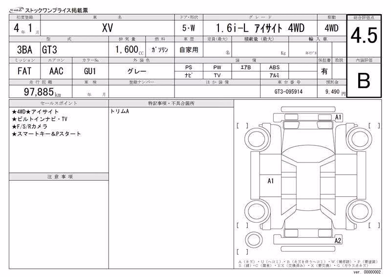 SUBARU XV