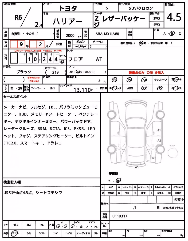 TOYOTA HARRIER