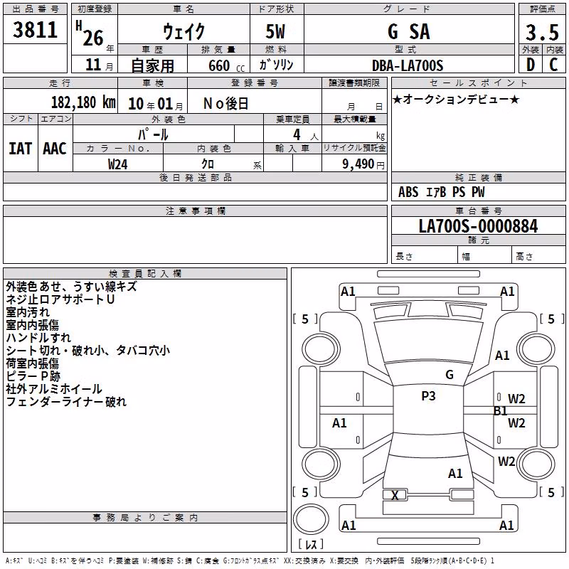 DAIHATSU WAKE