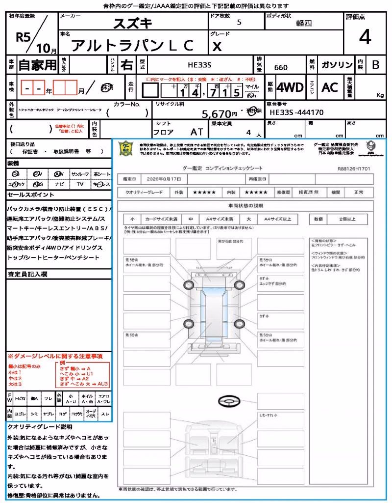 SUZUKI ALTO LAPIN