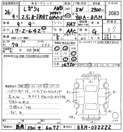 SUBARU LEGACY