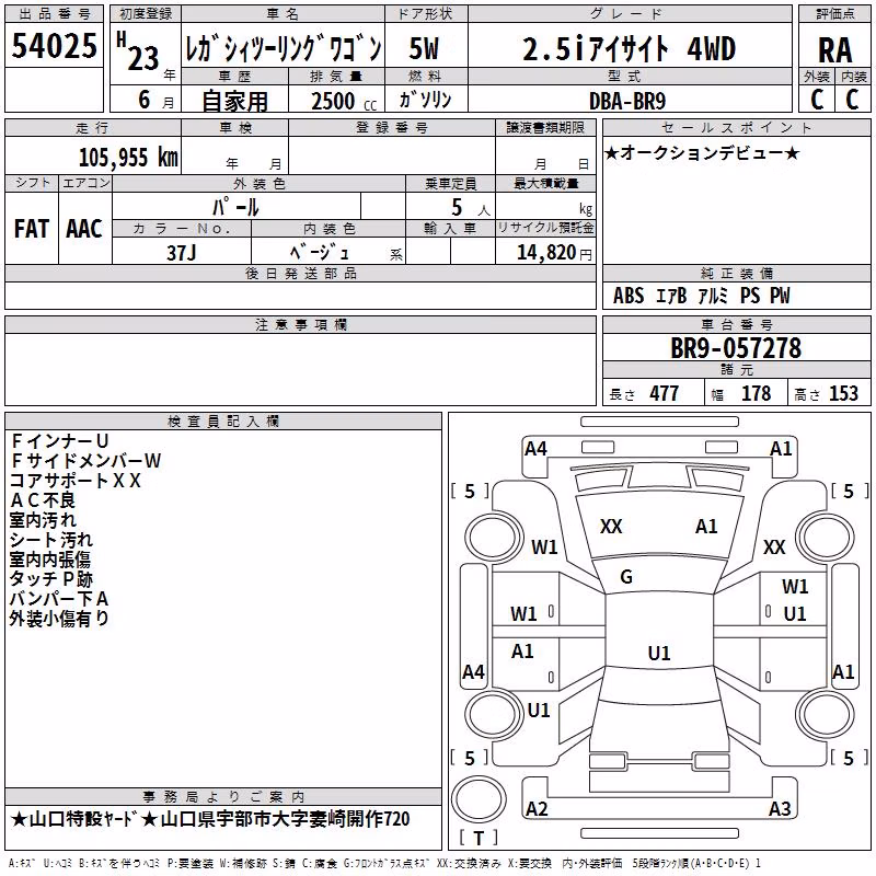 SUBARU LEGACY