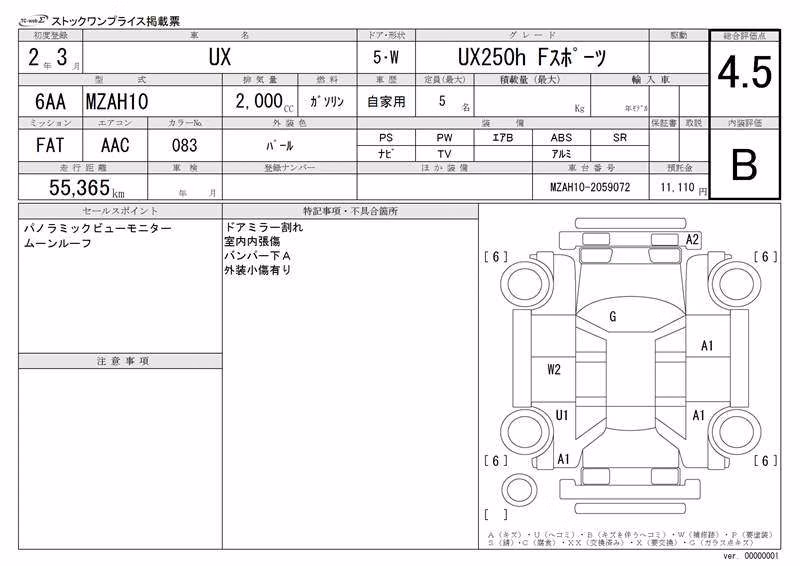 LEXUS UX250H