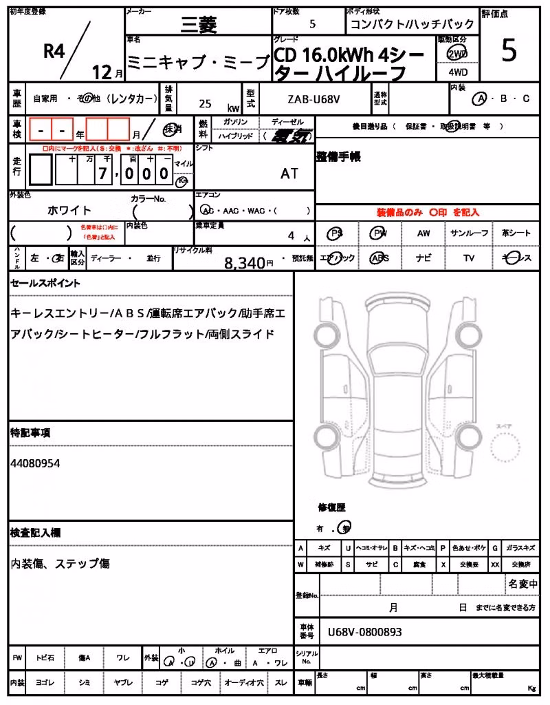 MITSUBISHI MINICAB MIEV