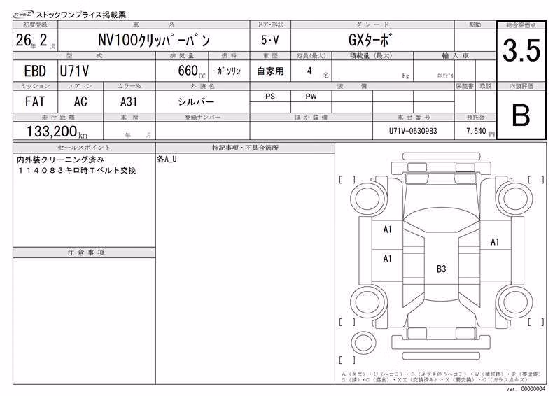 NISSAN NV100 CLIPPER