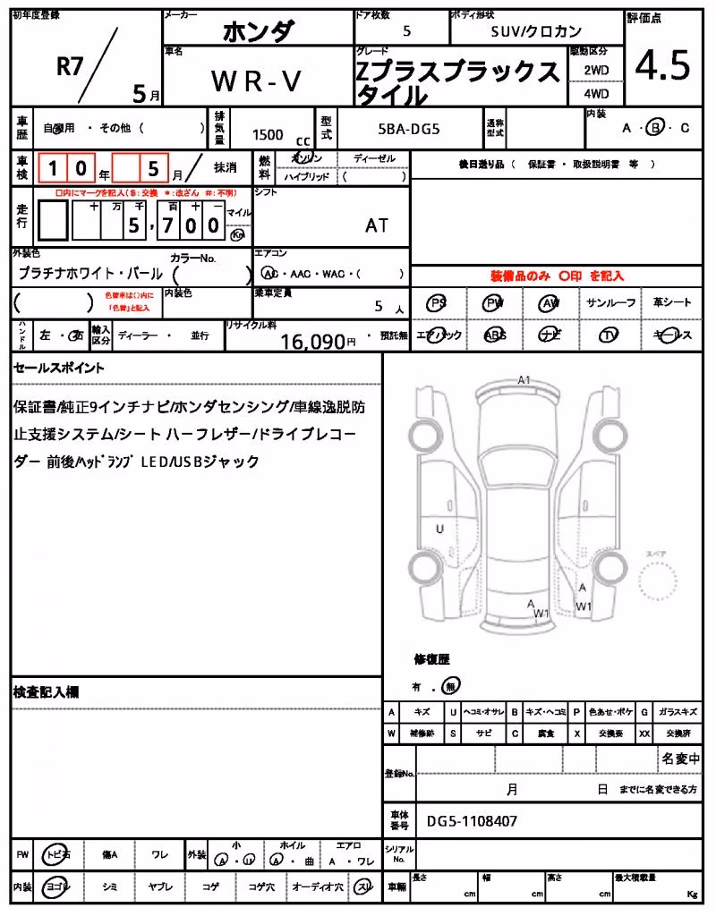 HONDA WR-V