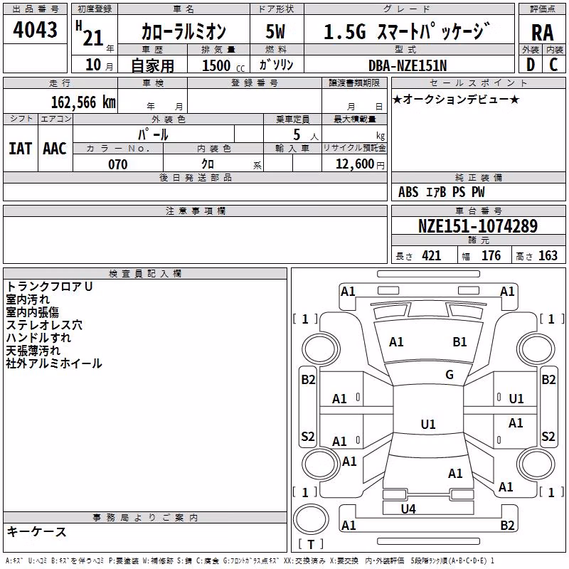 TOYOTA COROLLA RUMION