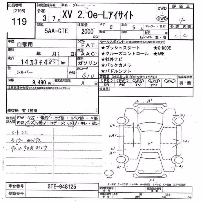 SUBARU XV