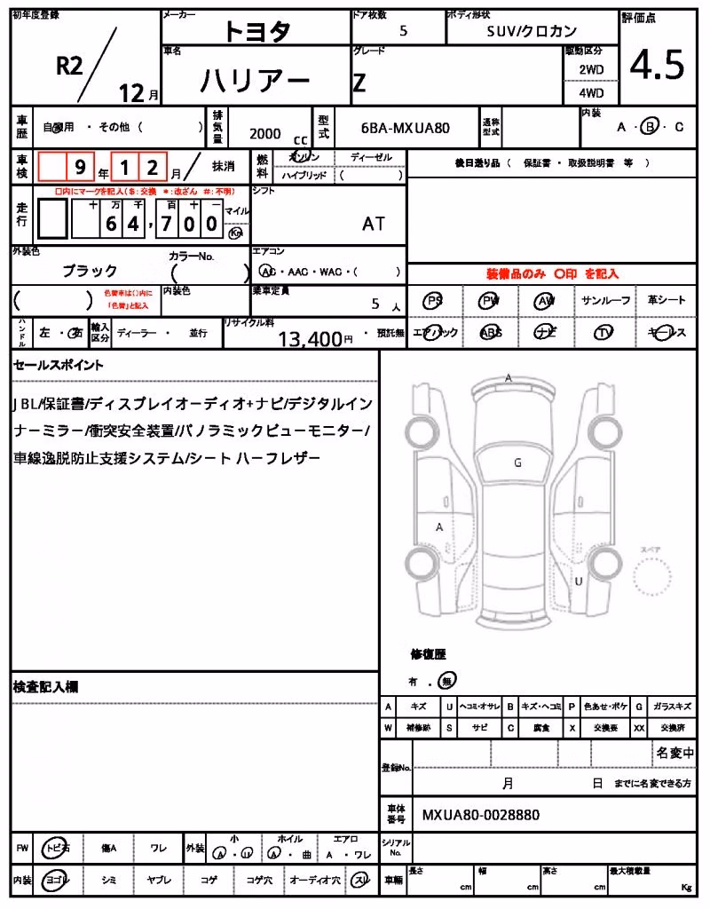 TOYOTA HARRIER