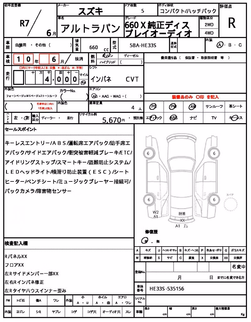 SUZUKI ALTO LAPIN