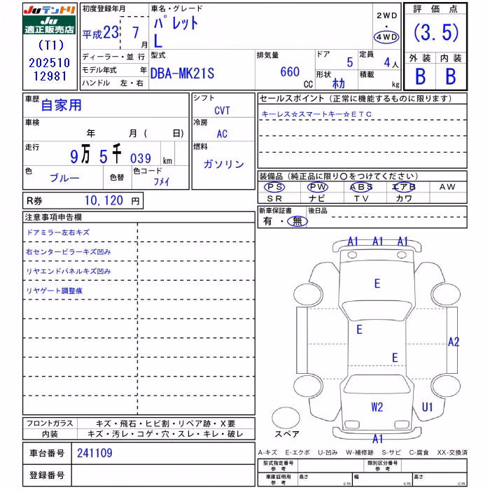 SUZUKI PALETTE