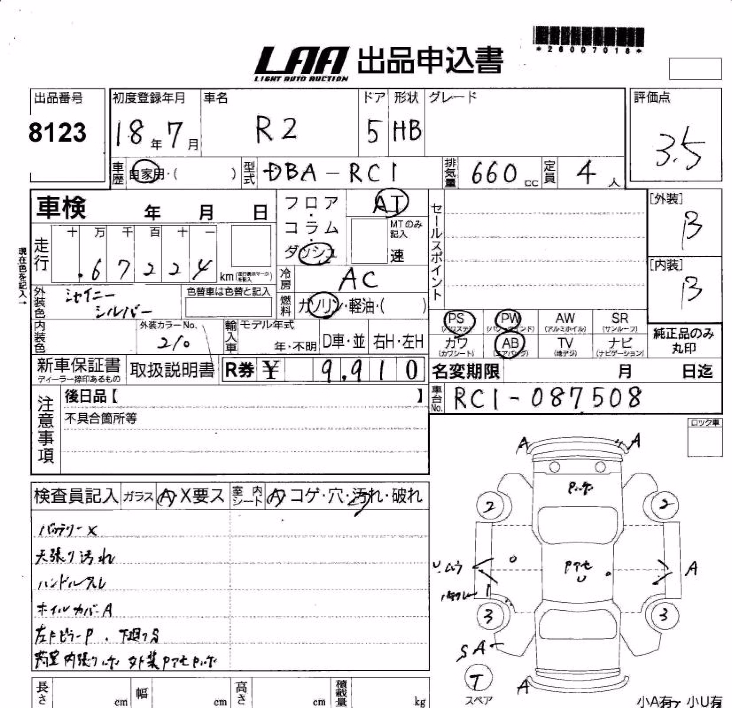 SUBARU R2