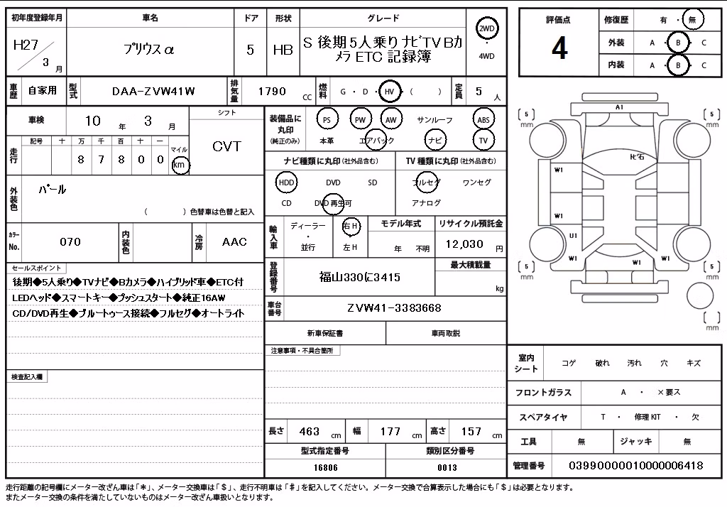 TOYOTA PRIUS ALPHA
