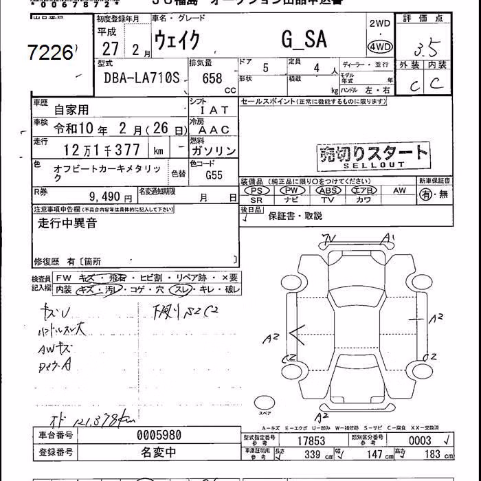 DAIHATSU WAKE