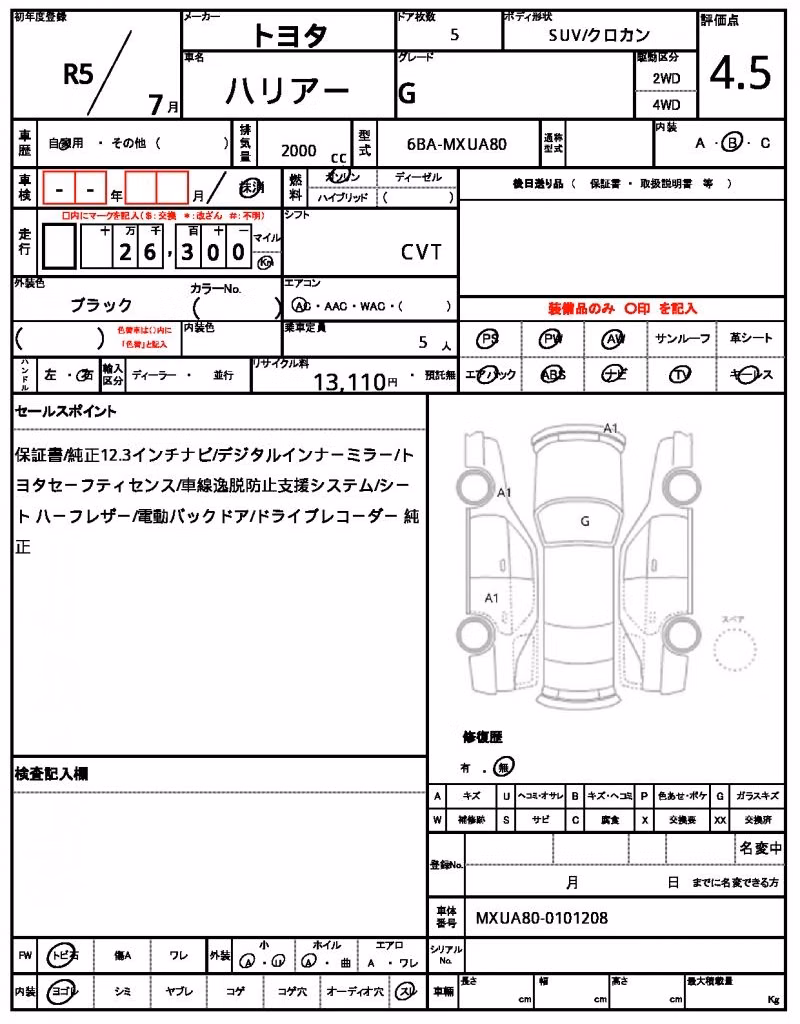 TOYOTA HARRIER