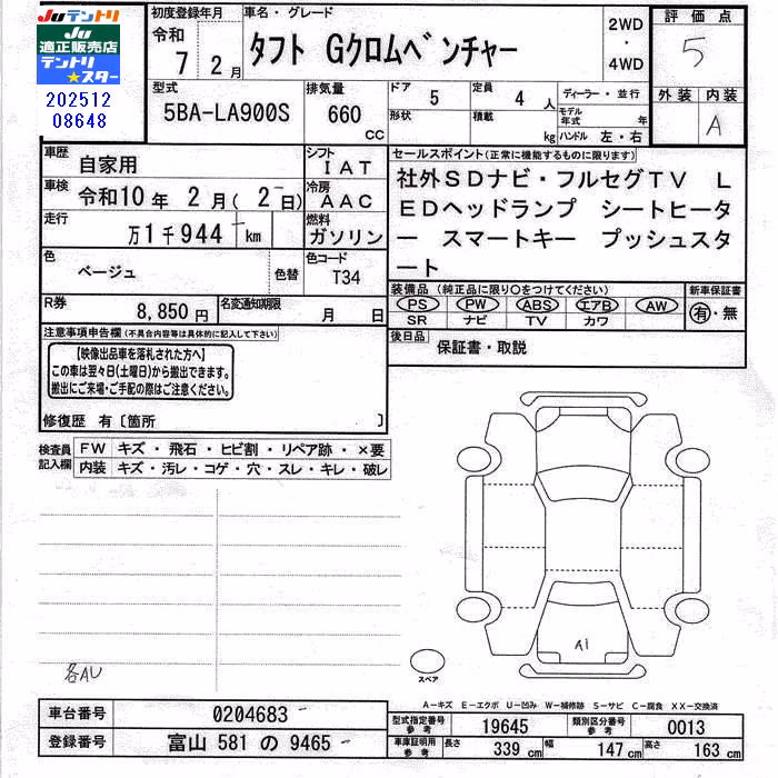 DAIHATSU TAFT