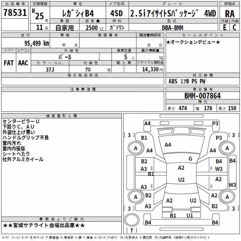 SUBARU LEGACY B4