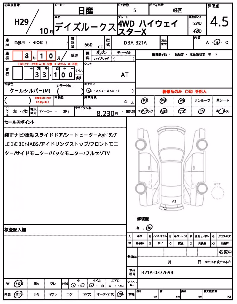 NISSAN DAYZ ROOX