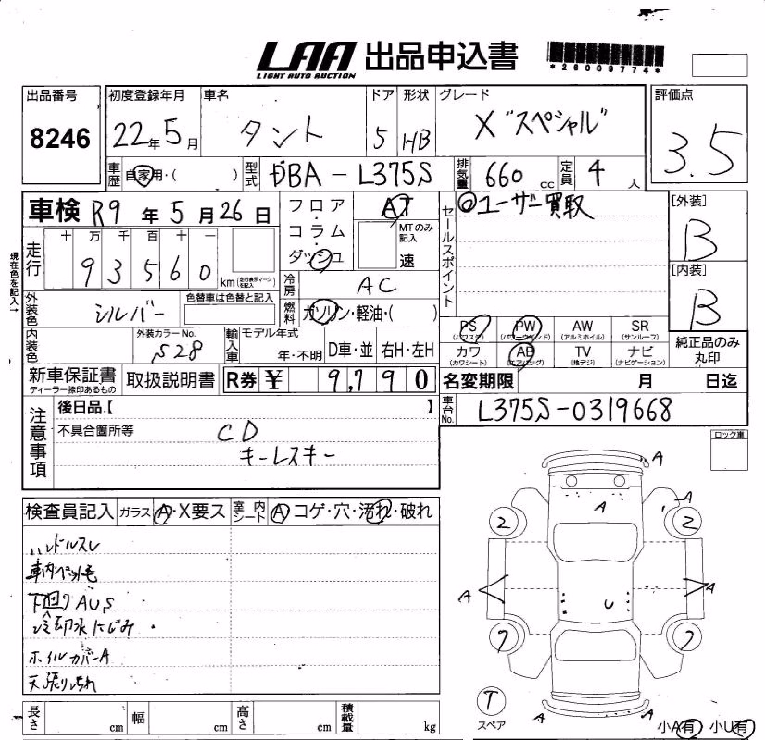 DAIHATSU TANTO