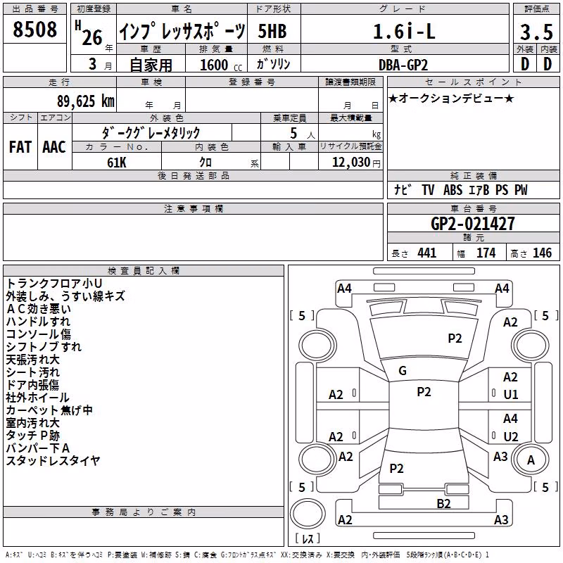 SUBARU IMPREZA