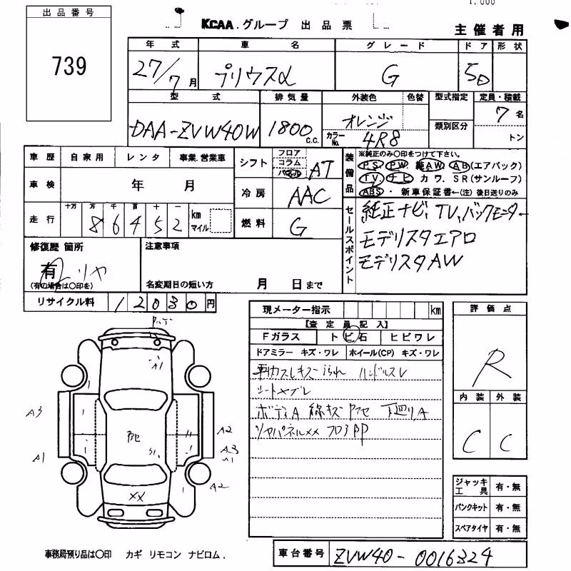 TOYOTA PRIUS ALPHA