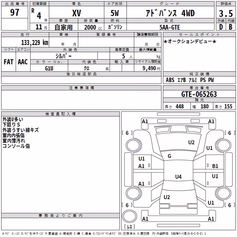 SUBARU XV
