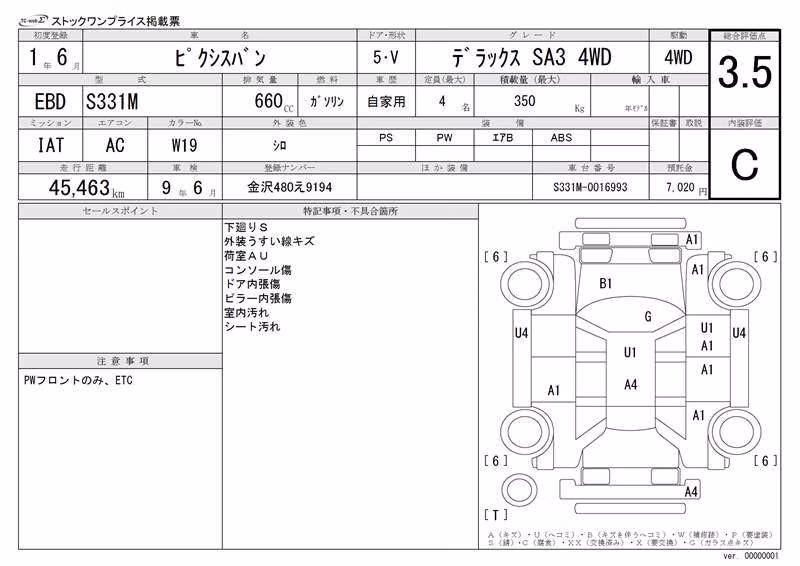 TOYOTA PIXIS VAN