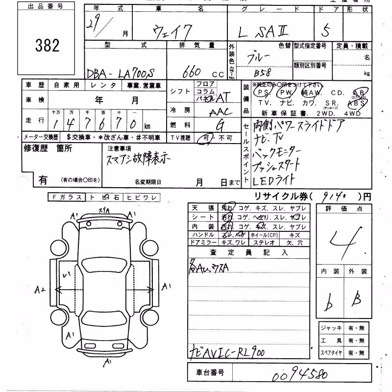 DAIHATSU WAKE