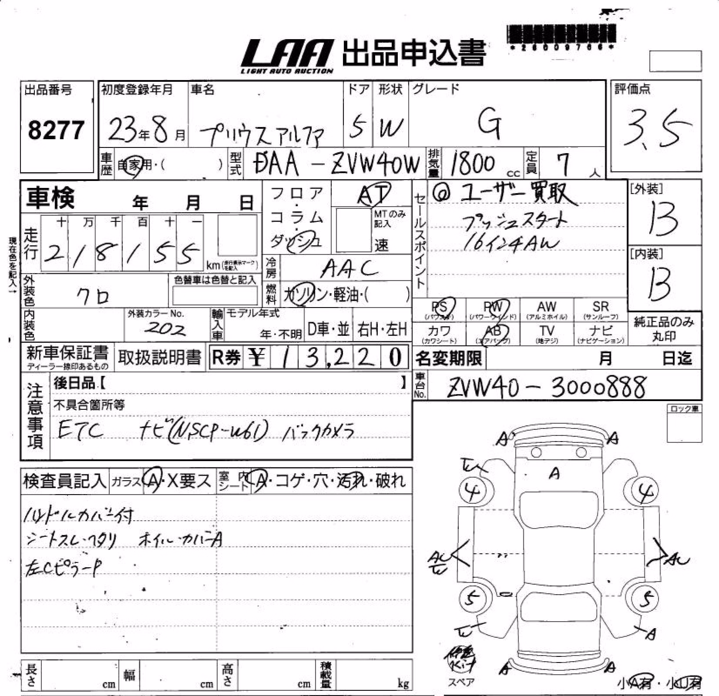 TOYOTA PRIUS ALPHA