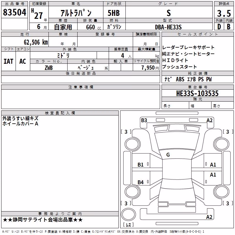SUZUKI ALTO LAPIN