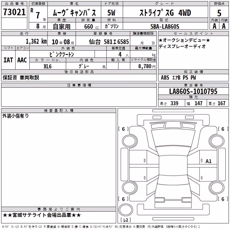 DAIHATSU MOVE CANBUS