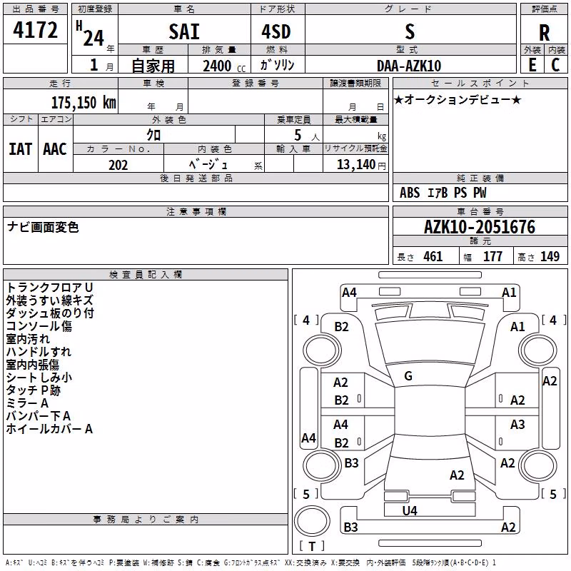 TOYOTA SAI