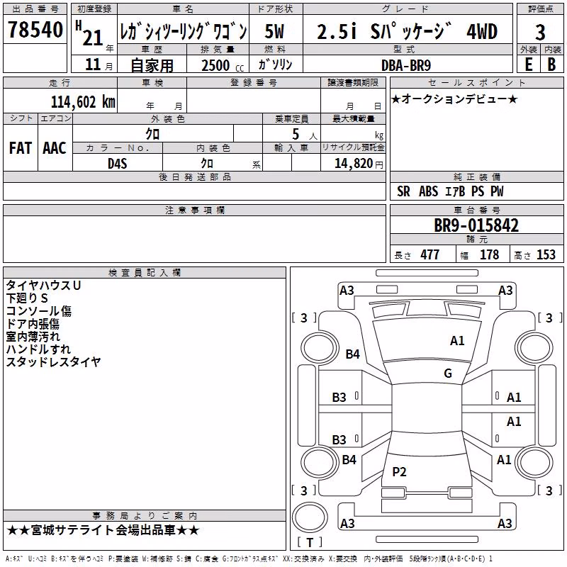 SUBARU LEGACY