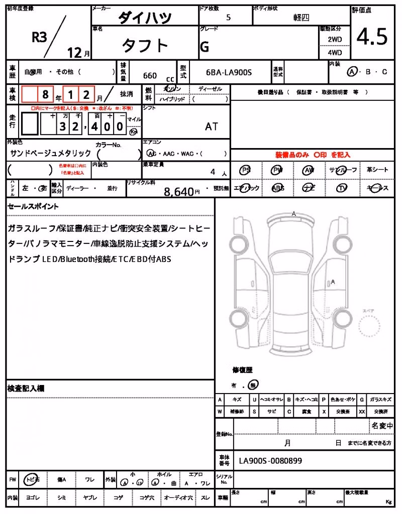 DAIHATSU TAFT