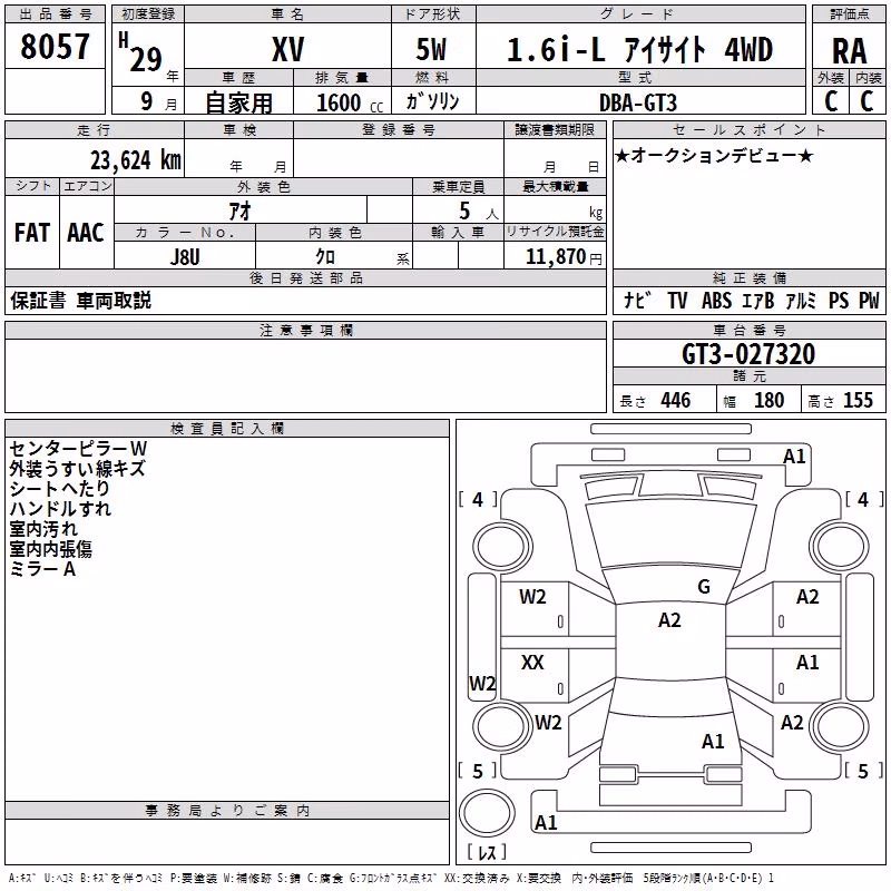 SUBARU XV