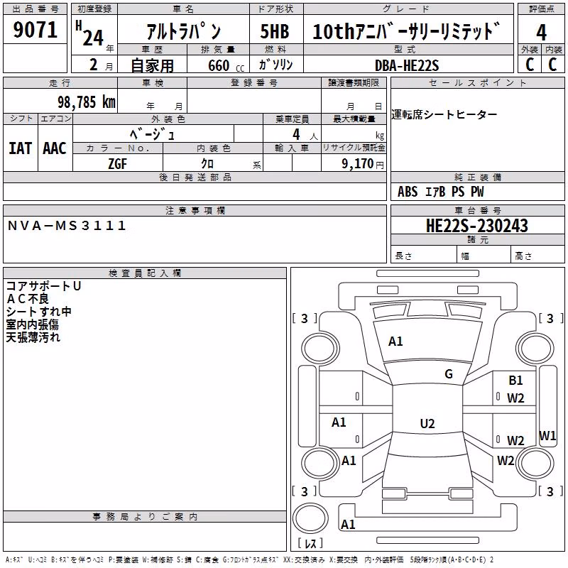 SUZUKI ALTO LAPIN