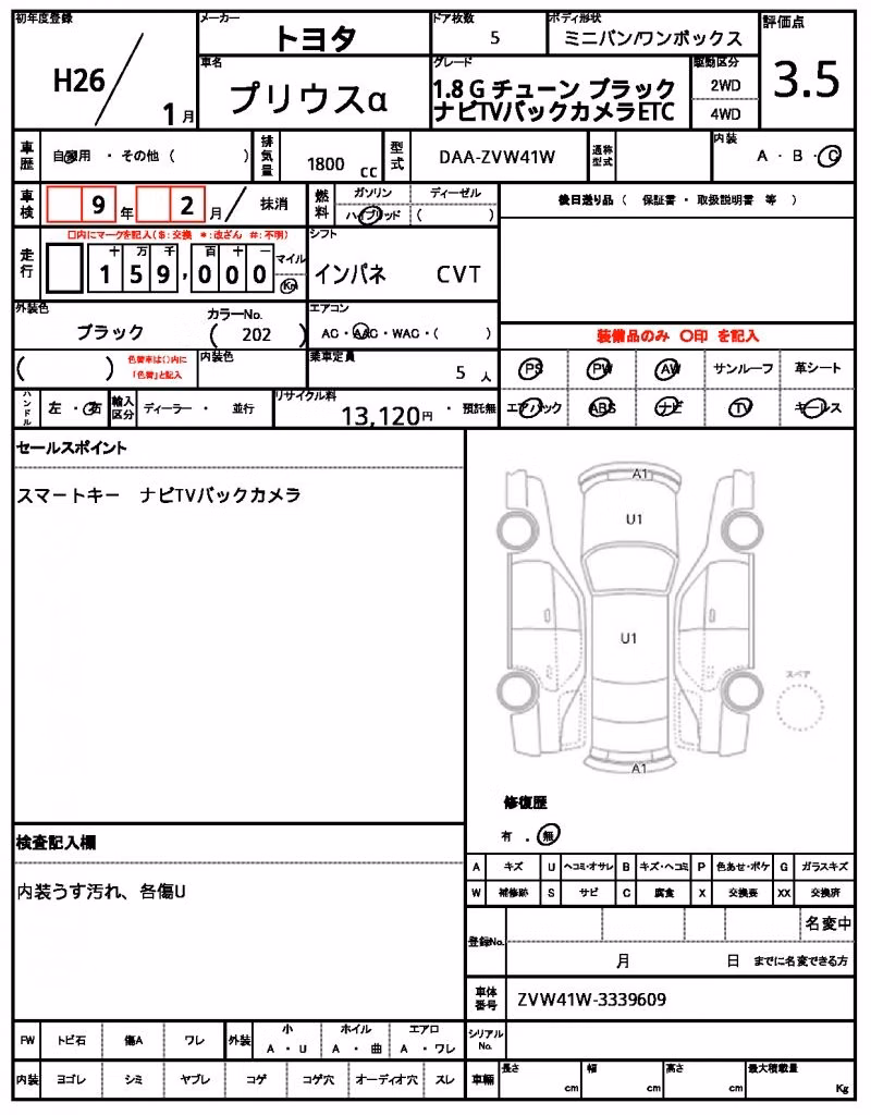 TOYOTA PRIUS ALPHA