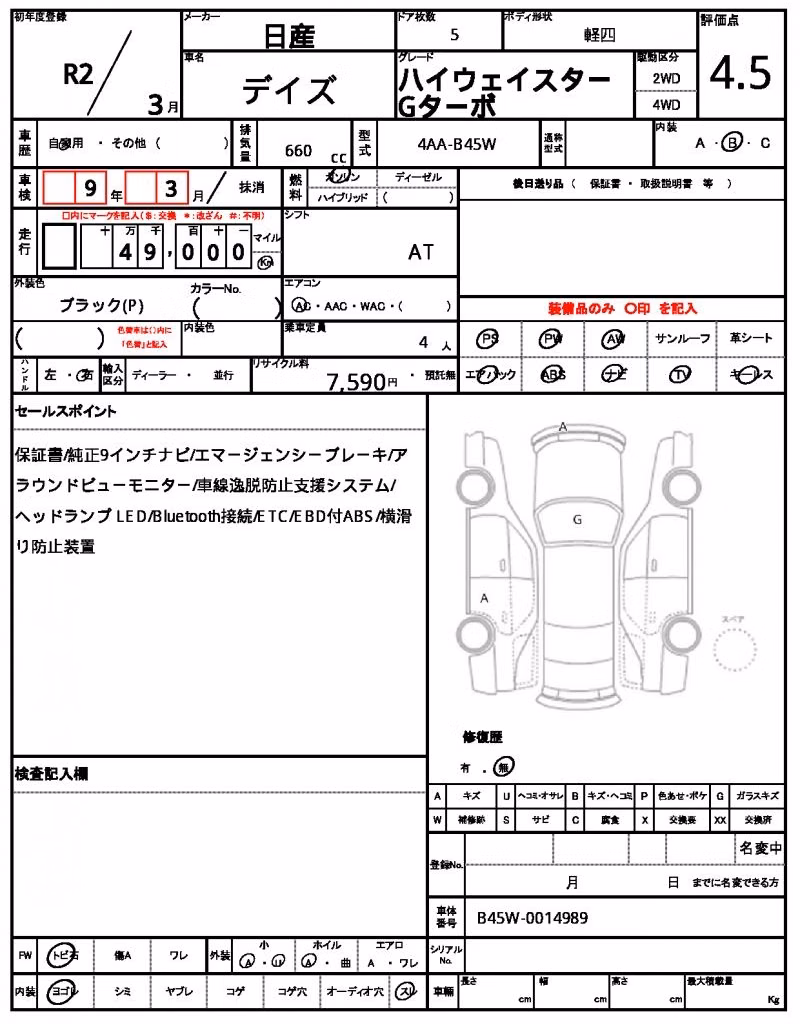 NISSAN DAYZ