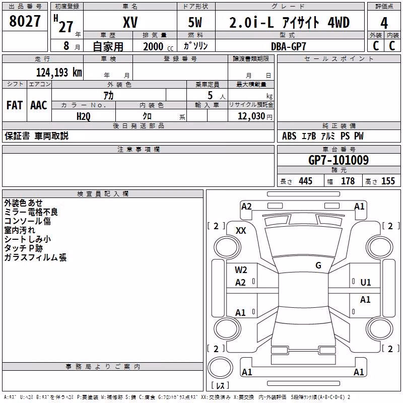 SUBARU XV