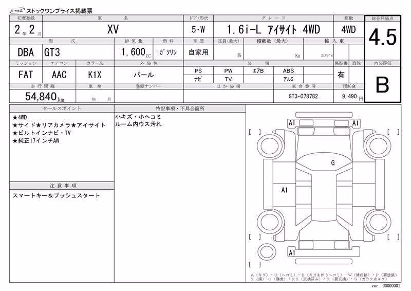 SUBARU XV