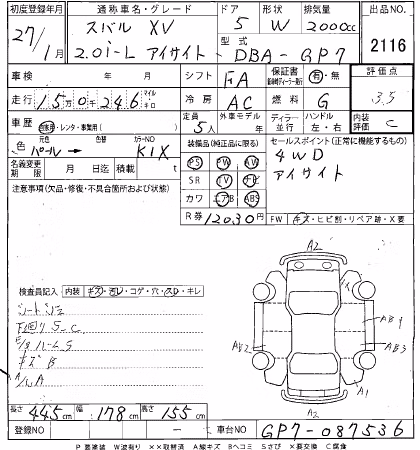 SUBARU XV
