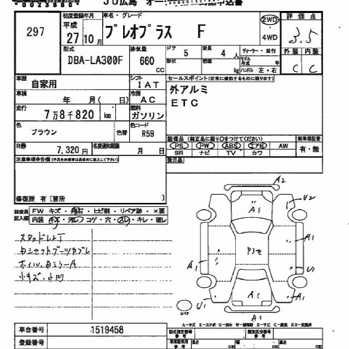 SUBARU PLEO PLUS