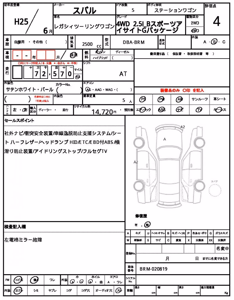 SUBARU LEGACY
