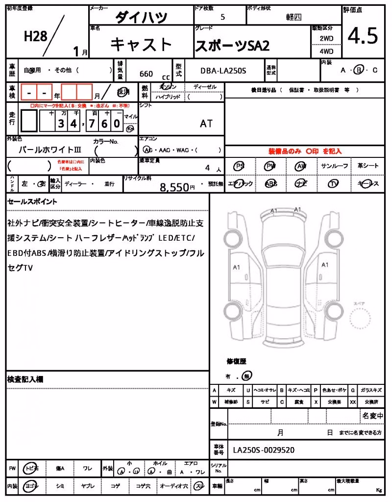 DAIHATSU CAST
