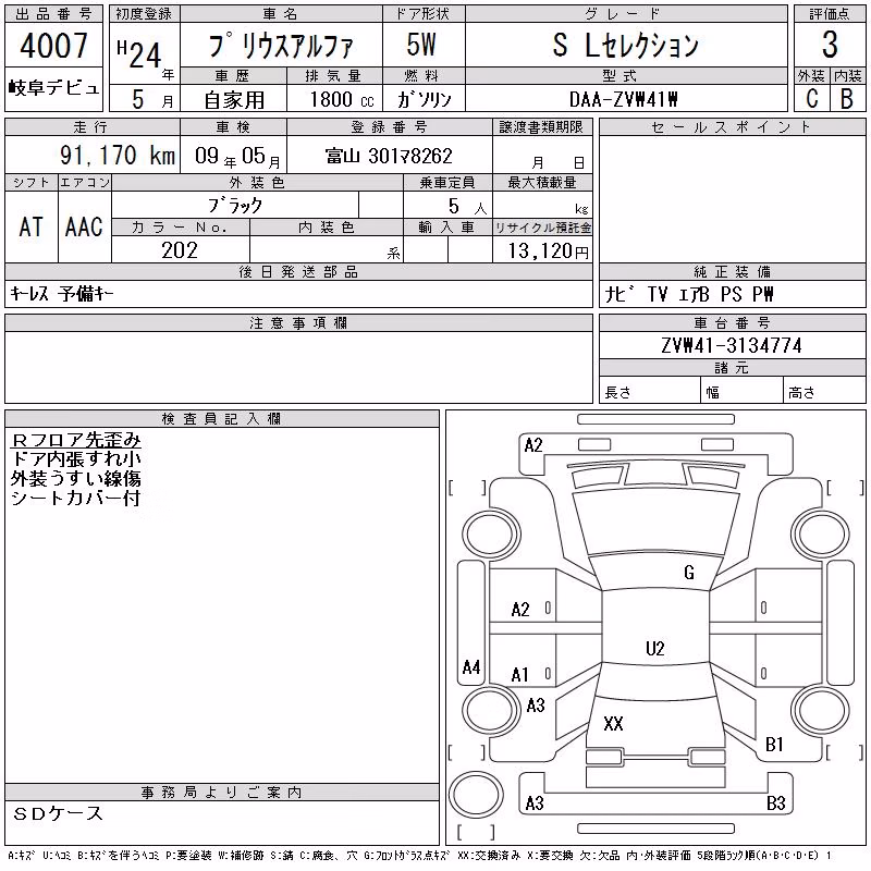 TOYOTA PRIUS ALPHA